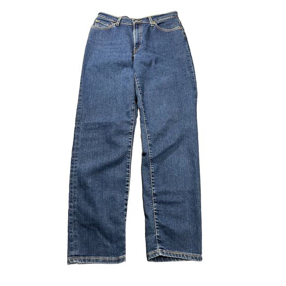 Vntg Levi’s 512 Slim Taper Womens Jeans Size 10 Mis Dark Wash‎ Denim Made in USA - Picture 1 of 7